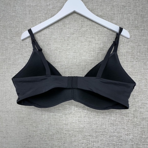 Skims Bra Womens 38D Black‎ T Shirt Lightly Lined Molded Foam Pads Comfort - Picture 4 of 9